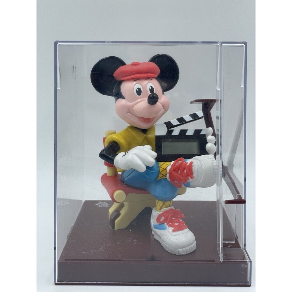 1991 Disney Sounds Fun Mickey Mouse Talking Time Director Alarm Clock Untested